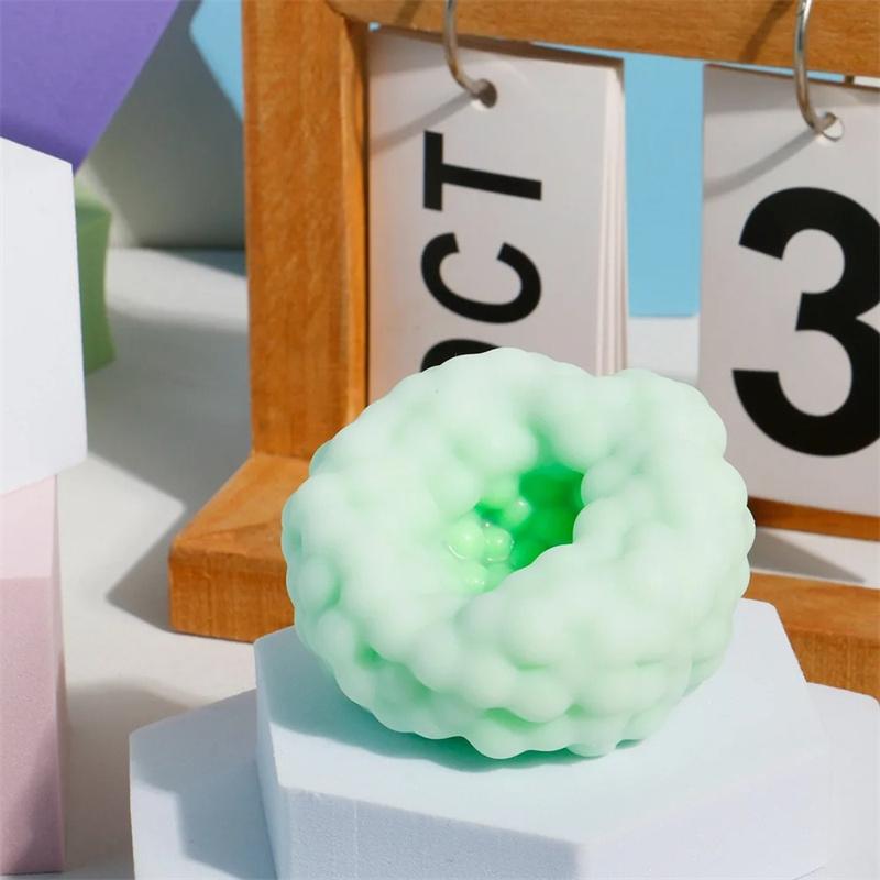 Shapeable Vacuum Squishies Sand Ball Grape Stress Ball Stress Relief Noisy Ball Desktop Squeezing Soothing Toy Birthday Gift #TTMN