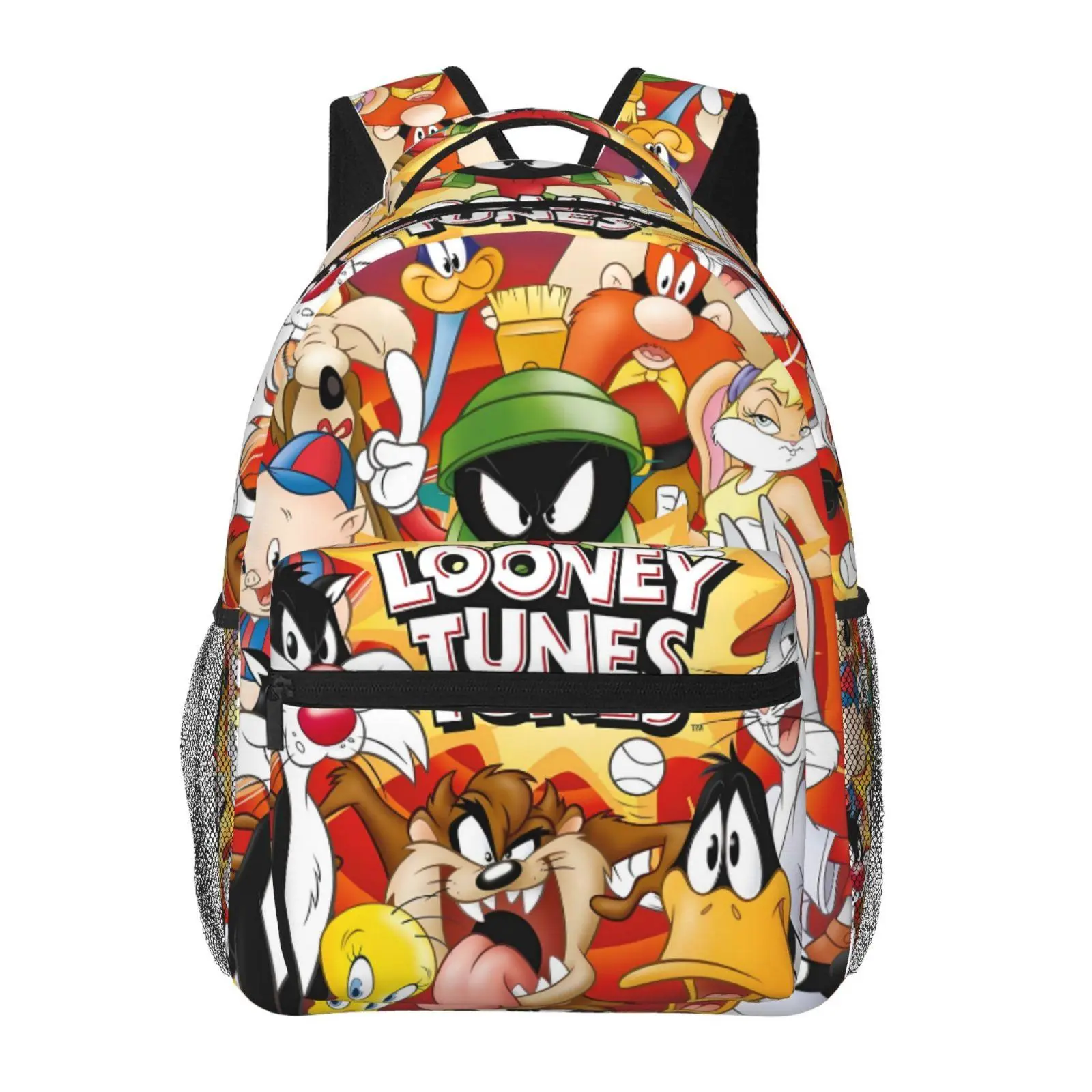 Cool Looney Tunes backpacks for school—large-capacity laptop daypacks with exquisite prints, durable casual bookbags for campus daily commutes; a great gift for teens and students.