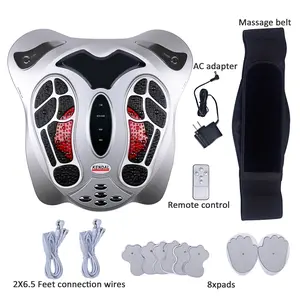 KENDAL Foot Circulation Machine - Electric Foot Legs Physiotherapy Device for Body Pain Relief and Neuropathy, Durable Massage Belt & Remote Control