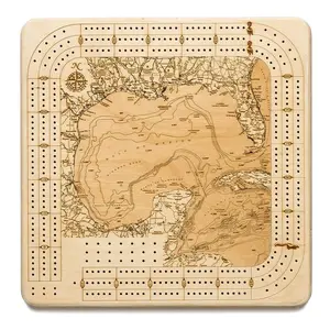 Gulf of Mexico Topographic Cribbage Board