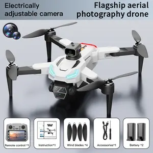 6K Drone with 4.5-inch Screen Controller, Brushless Motors, Dual Cameras, and 2 Batteries