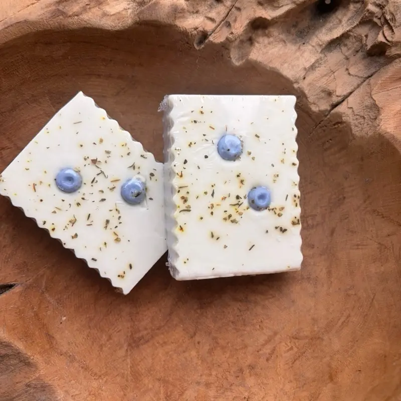 Thyme For Blueberries Soap Bar  - With a fresh blueberry and thyme blend, Gentle Cleansing Soap for Daily Use All Skin Types