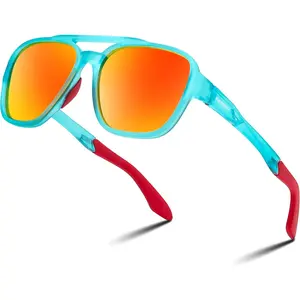 EyeconicFinds Retro 70s Aviator Sunglasses for Men Women, Polarized Sports Sunglasses UV400 for Driving Outdoor B0260