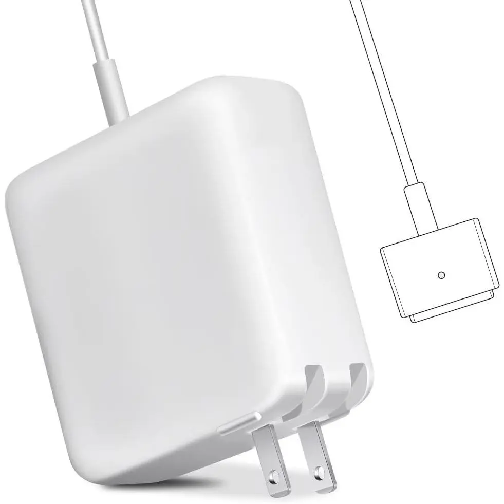 45W T-Tip Wired Laptop Charger Adapter, Copper Wire Power Adapter for 11-inch & 13-inch MacBook Air (2012-2016) Universal Computer Charging
