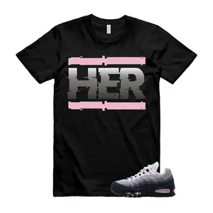 Air Max 95 Pink Foam Black White OG Big Bubble T Shirt Match HER