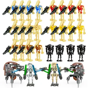 BUILDIFY Battle Robots General Grievous Building Block Set 42 PCS Compatible with Lego Military Droid Minifigures with Weapons Kids Construction Toy from China Model Kit Model Kit