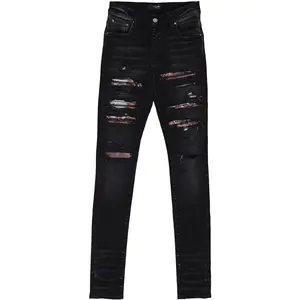 Amiri Thrasher Tie Dye Aged Jeans Black