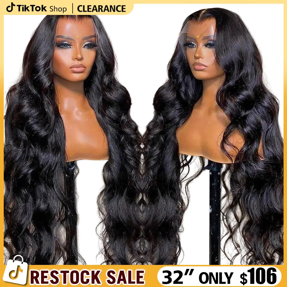 Bling Hair 32inch Body Wave Wigs 13x6 Hd Lace Frontal Wig Brazilian Human Hair Lace Front Wig Pre Plucked Human Hair Wigs For Women #Fallfreshness