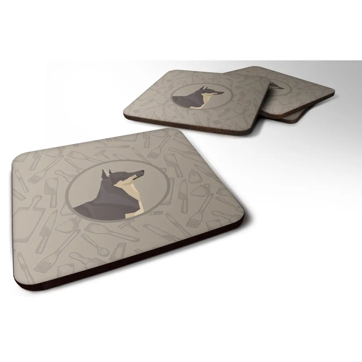 Carolines Treasures CK2213FC Swedish Vallhund Kitchen Foam Coasters - Set of 4, Tableware Accessory
