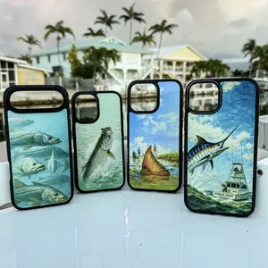 Vintage Style Inshore and Offshore IPhone Cases With Tarpon, Snook, Redfish, or Marlin