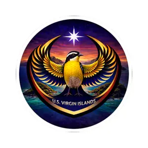 Rebel Alliance Bird Logo Sticker - US Virgin Islands Protest Sticker