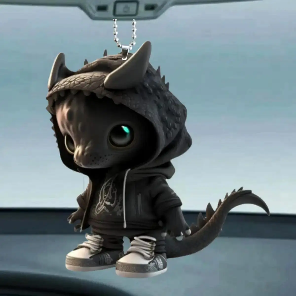 Cartoon Dragon Design Hanging Ornament, Creative Acrylic Rearview Mirror Hanging Decoration, Car Interior Accessories for Car & Home