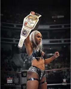 Jade Cargill WWE Unsigned Raising WWE Women's Title Photograph