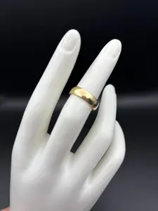 10K Solid Gold Ring 5mm Size 5 Classic Design for Everyday Wear