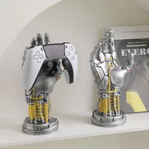 Cyberpunk Mechanical Hand Game Controller Stand, Ring Bracelet Holder, Photo Background Decor, Xbox Switch Console Accessory