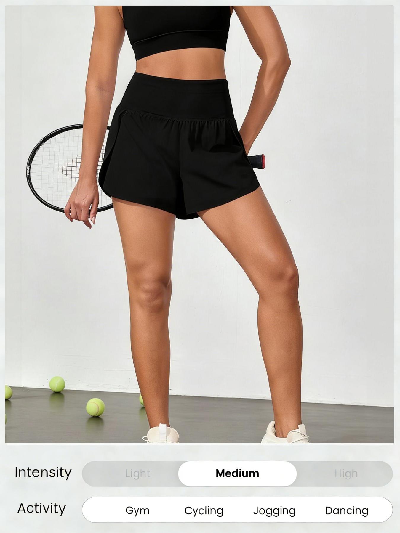 3-Pack Women's Casual Athletic Yoga Shorts , Elastic Waistband, Quick-Dry Fabric For Running & Gym Featuring Stretchy And Fit for Workouts