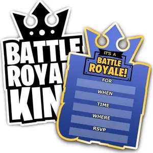 30 Gaming Party Invitations Card with Envelopes - Double Sided - Video Game Invitations - Game Party Supplies