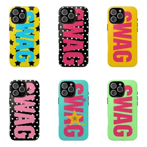 American retro SWAG mobile phone case | color and star dots, personality trend anti-fall mobile phone case for iPhone 16/15/14/13/12/11/17 ProMax Plus for Samsung phones, suitable for both men and women,  Perfect Gift for  Gifts For Women Men..A gift