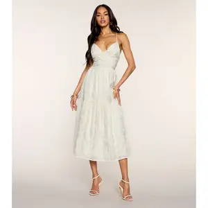 Forever Bloom Embroidered Midi Dress