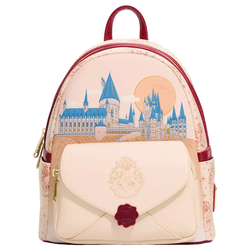 Harry Potter Hogwarts Castle Letter Pocket Mini Backpack Loungefly