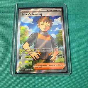 Brock's Scouting Trainer Pokemon Card