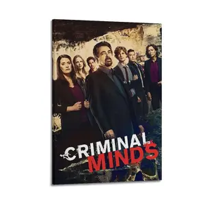 Criminal Minds Poster for Bedroom Aesthetic Canvas Wall Art Living Room Posters Painting Picture Print Modern Family Decor Artist Bathroom Poster