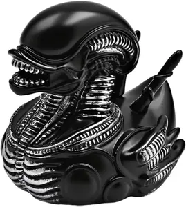 Horror Duck Figurine, Resin Duck for Movie Character, Creative Collection of Decorations for Desktop, Home, Office, Halloween Decor(Style B)