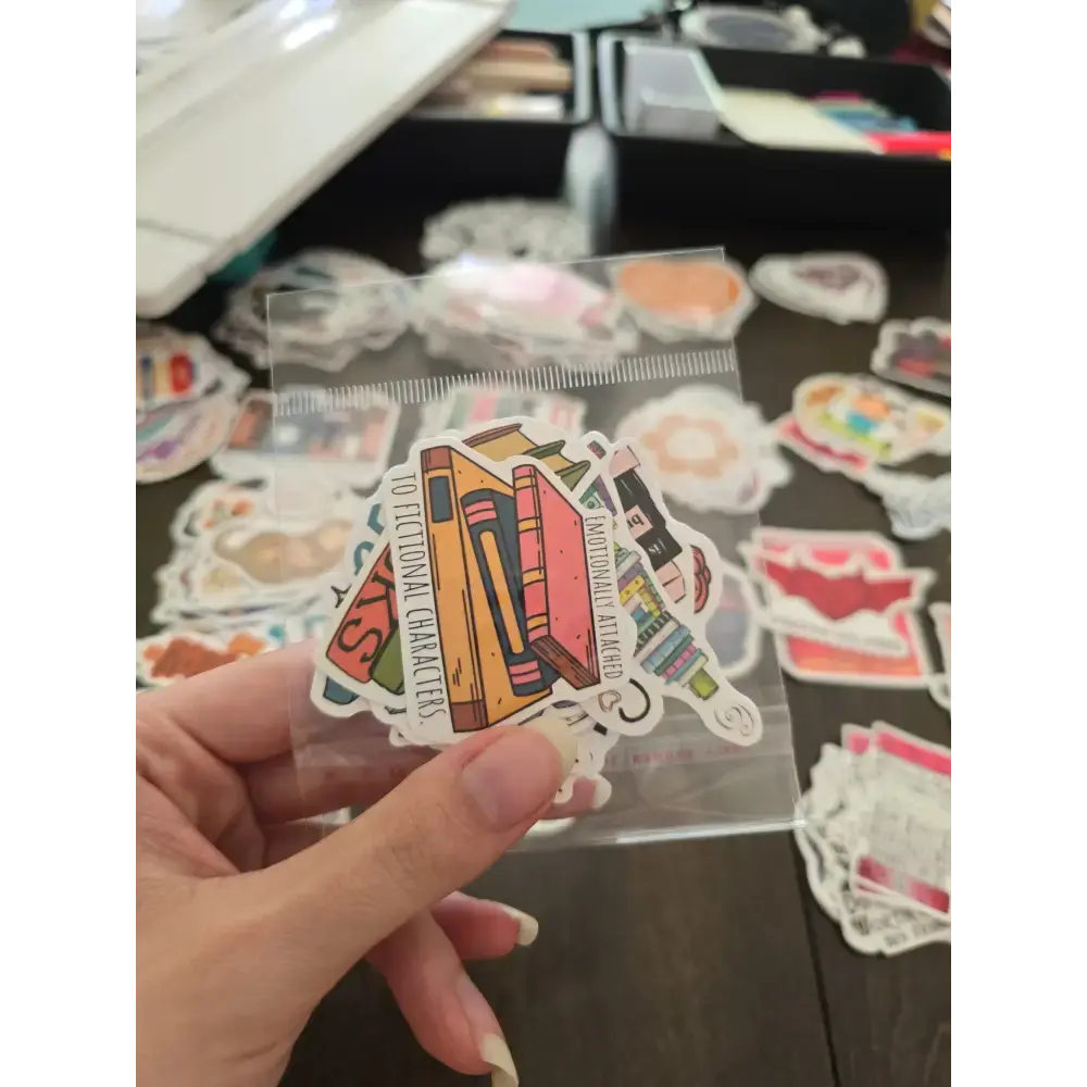 Reading Sticker Pack, 15 Stickers in one Pack, Gift, Reading