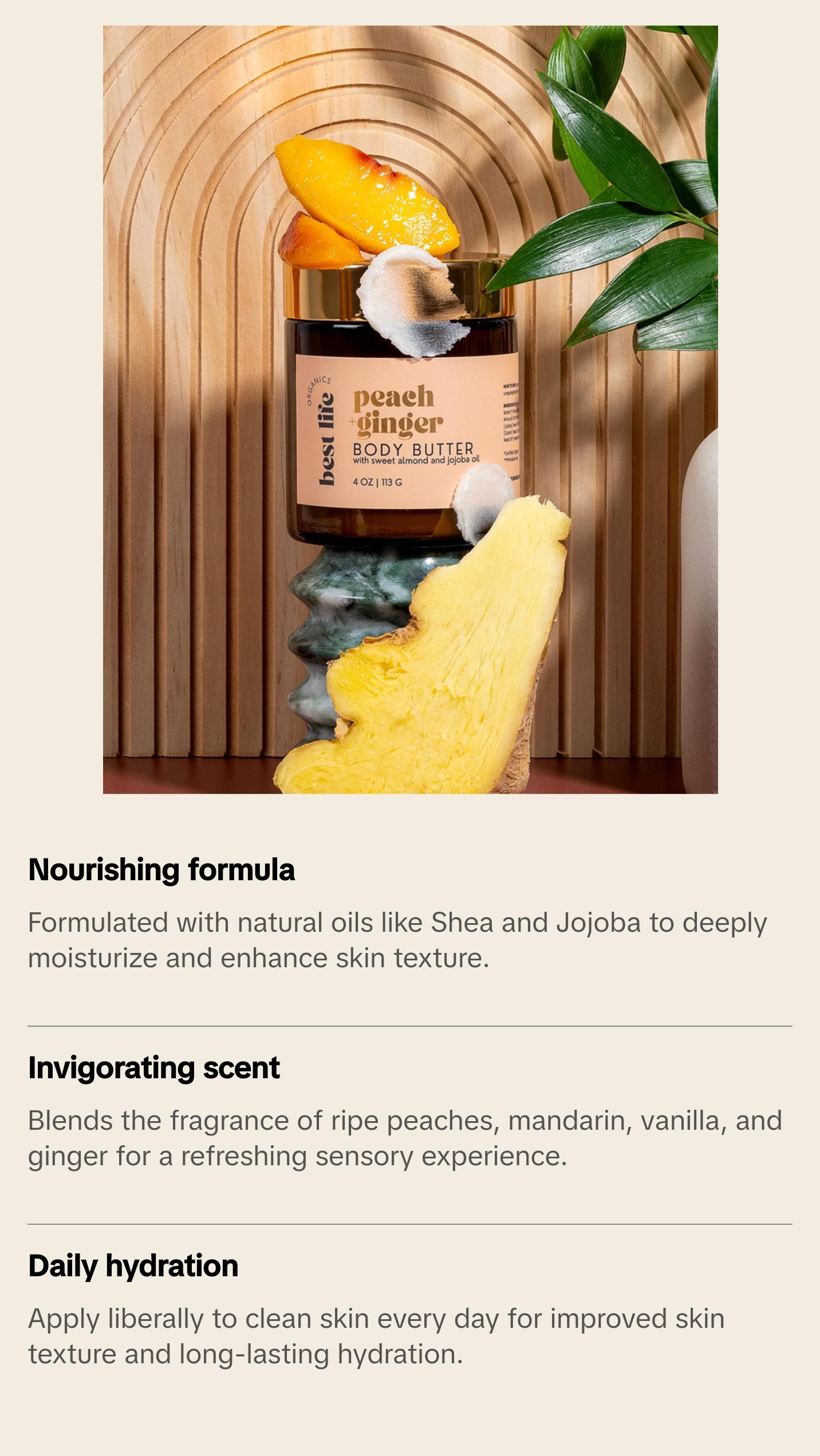 Peach + Ginger Body Butter