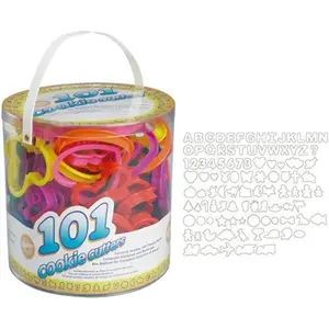 Wilton Cookie Cutters Set, 101-Piece — Alphabet, Numbers and Holiday Cookie Cutters Wilton