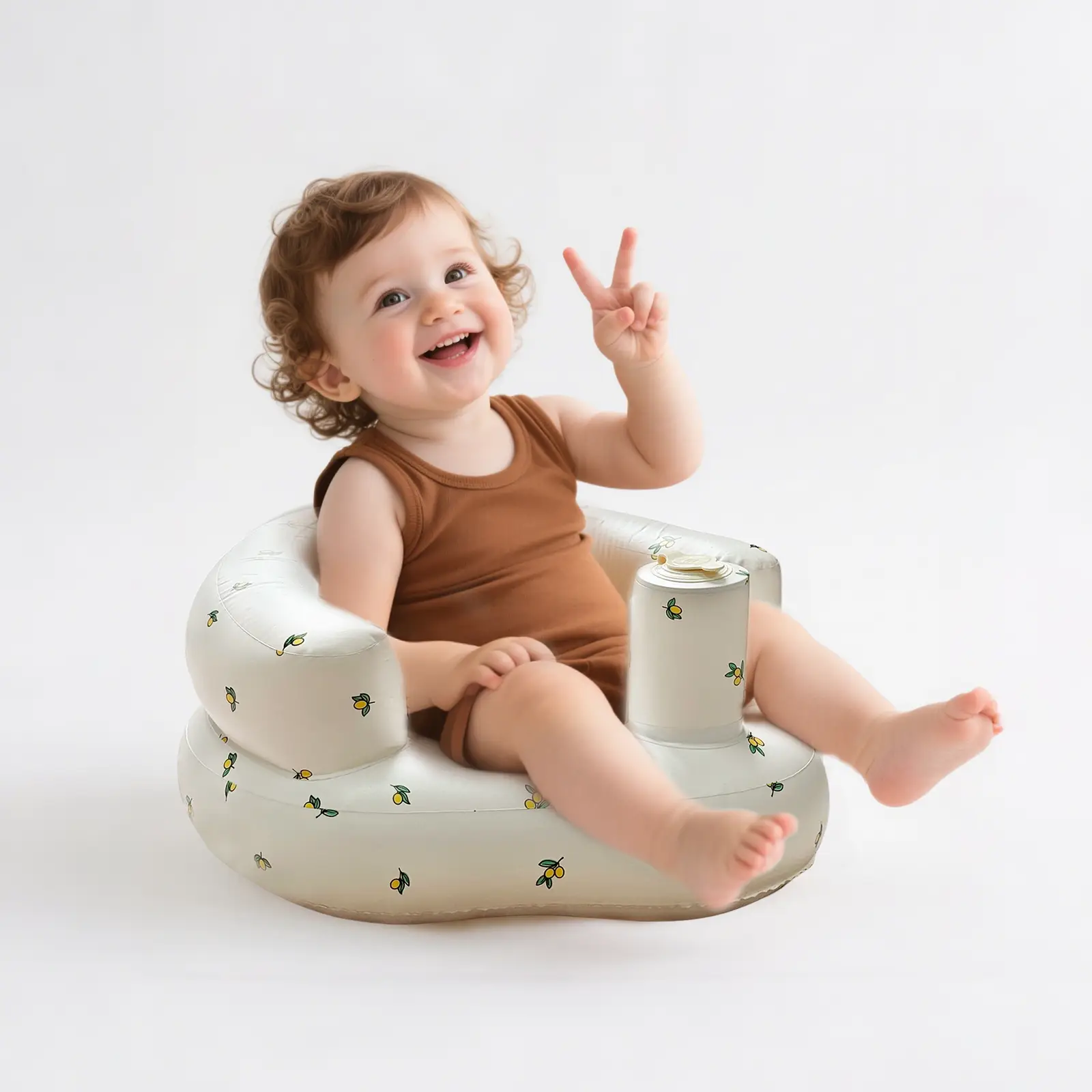 Inflatable Baby Seat 3+ Months – Versatile Ergonomic Support for Your Baby and Kids with Built‑in Air Pump & Easy Inflate/Deflate Tech, Great for Tumm