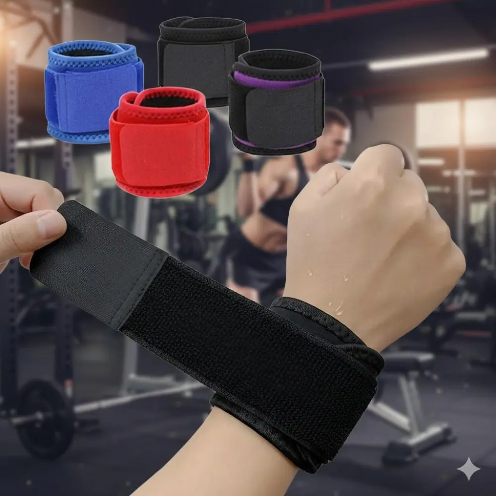 Soft Breathable Sports Wrist Support Wrap - Reduce Fatigue & Enhance Performance for Gym Weightlifting, Outdoor Activities & Daily Workouts. Ideal for Strength Training & Fitness Challenges. Gym Accessories Wrist Band
