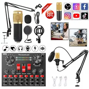 Microphone for Podcast Equipment Bundle and Studio Recording Equipment,Usb Microphone,Microphone for Computer,Perfect for Recording Podcasts and Live Streaming Sunthon