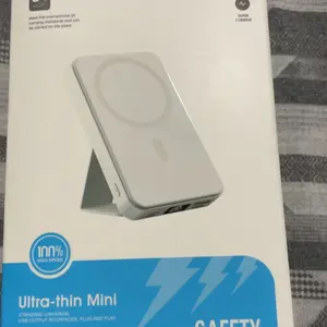 Christmas gifts QJL Magnetic Power Bank, 10000mAh Magnetic Power Bank,Foldable Wireless Portable Charger with LED Display,Fast Charging for iPhone 16/15/14/13/12 Pro/Pro Max/Plus, Compact Silicone