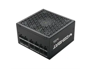 Super Flower Combat FG 850W 80+ Gold, Full Modular, ATX 3.1 / PCIe 5.0, W/12V-2x6 Cable (2x8pin - 16pin native cables) , Power Supply, FDB Fan, SF-850C12FG, Black version