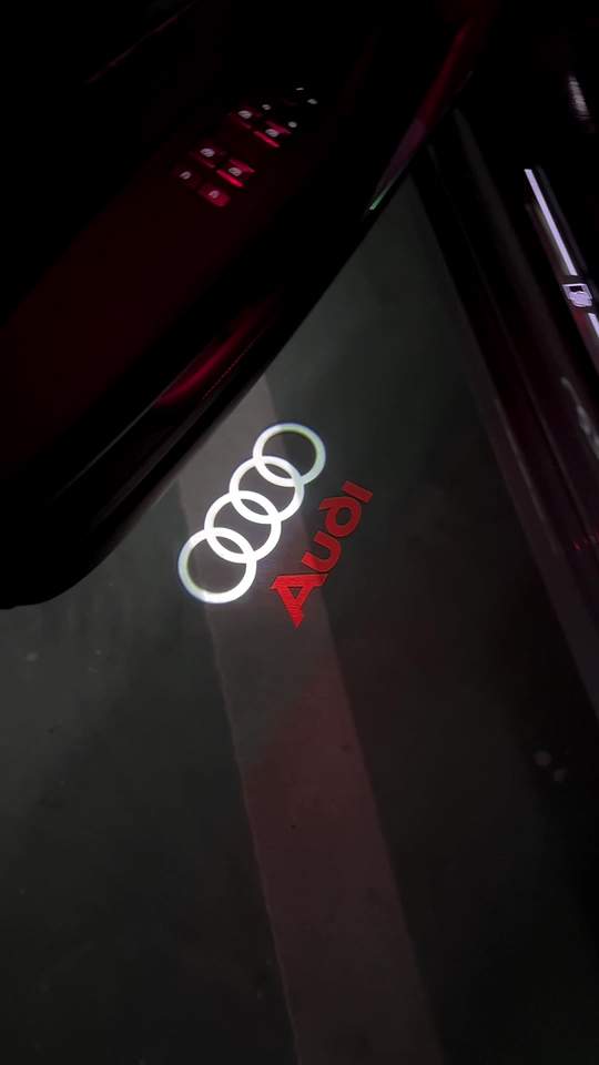 2PCS LED Door Welcome Light Projector GhostShadow Lamp HD Non-Fading For A4 A6 Q3 Q5Q7 A3 A5 A7  A8