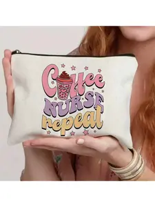 New-style Creative Letter Fresh Versatile Storage Bag, Pencil Case, Cosmetic Pouch for Nurses' Day