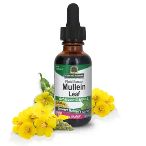 Nature's Answer Mullein Leaf with Organic Alcohol 2000mg 1oz Extract | Supports Respiratory Function | Vegan, Non-GMO, Gluten-Free, Kosher | Single Count