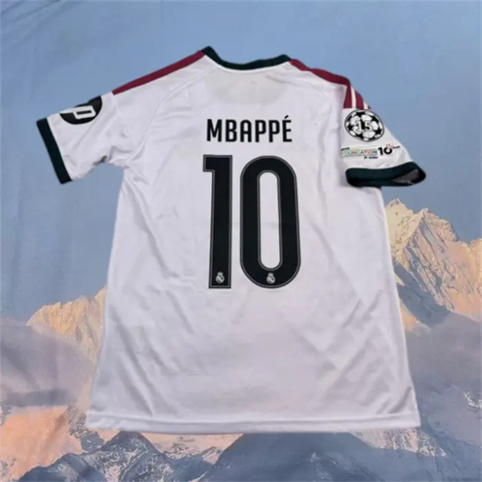2026 2027 Home White Mbappe No.10 Short sleeve Soccer jersey