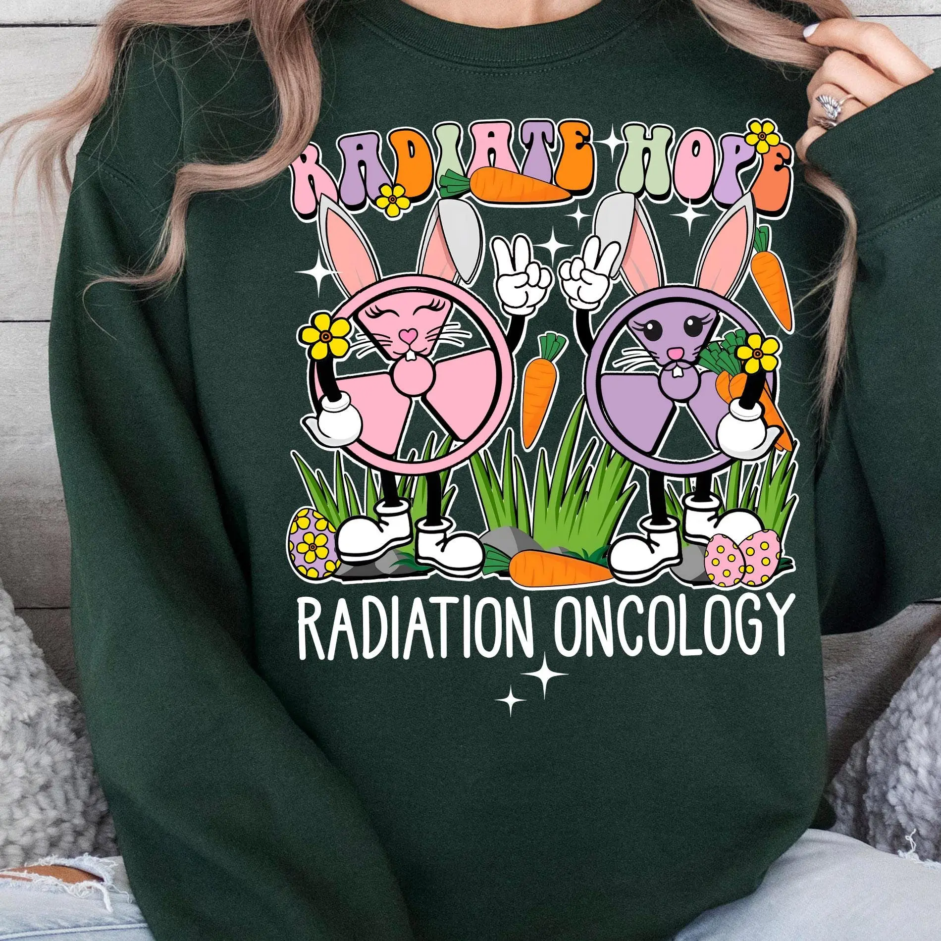 Comfort colors Radiate Hope Radiology Shirt Happy Easter Day Radiology Shirt Rad Tech Shirt Radiation Oncology Shirt Mri Ct Tech Rad Tech Tee R896Radio