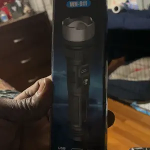 2-piece rechargeable zoom ultra bright flashlight, suitable for emergency power outages, outdoor camping, hurricanes Rechargeable LED battery powered, with 5 lighting modes