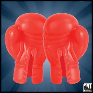 Red Pair of Boxing Gloves for WWE & AEW Wrestling Action Figures