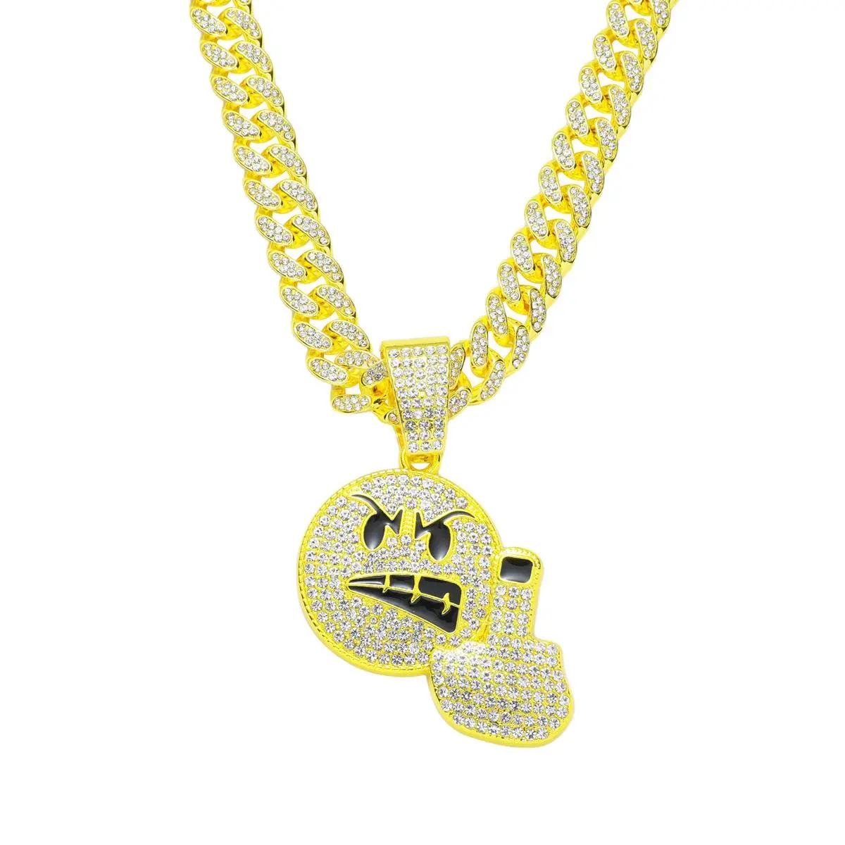 Gold Pendant +Cuban Chain