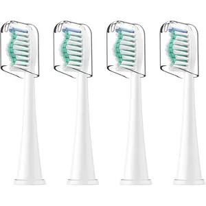 Toothbrh Heads, 4 Pack Electric Toothbrh Replacement Heads for Philips Sonicare Soft Dupont Bristles Replacement Toothbrh Heads for Oral Care