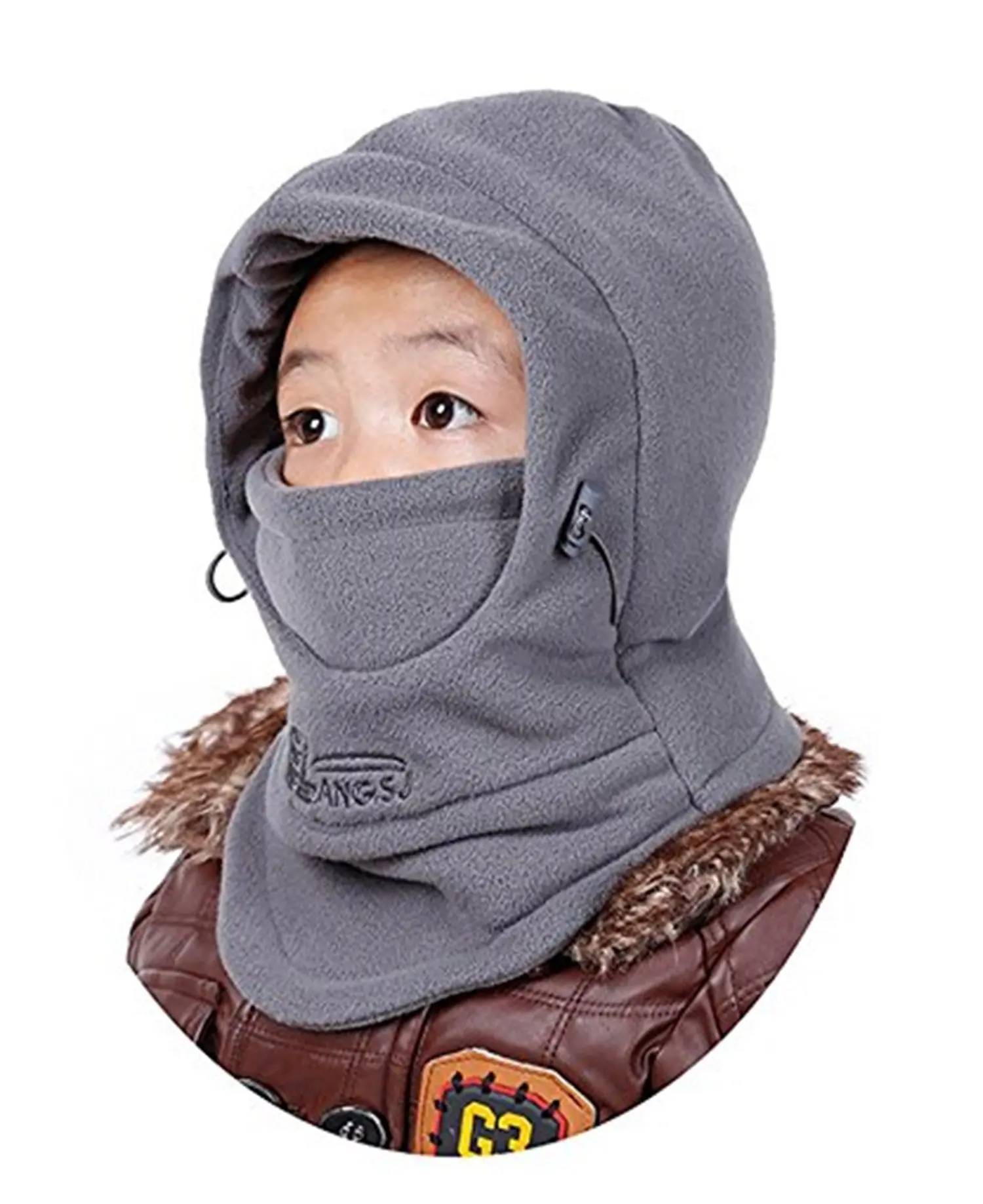 JointlyCreating Children's Balaclava Hat - Thick Thermal Windproof Ski Cycling Face Mask Caps Hood Cover Adjustable Cap for Kids