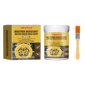 Metallic Gold Acrylic Paint: 10.1oz / 300ml Gold Leaf Paint for Adults Artists on Christmas Gift Rich shimmer for canvases and crafts