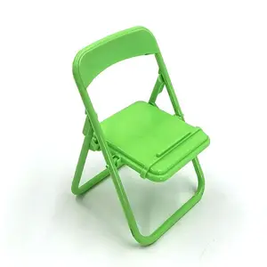 Creative Foldable Chair Phone Stand & Mini Stool, Portable Phone Holder, Portable Design, Macaron Color, Shockproof, Space Saving, Multi-Function, Compatible