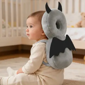 Baby Head Protection Backpack, Adjustable Safety Pillow for Walking and Crawling, Christmas-Themed Walker Protective Pad