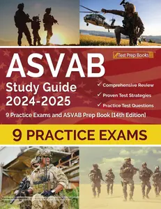 USED-ASVAB Study Guide 2024-2025: 9 Practice Exams and ASVAB Prep Book [14th Edition] by Morrison, Lydia (Paperback)