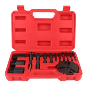 Compressor Clutch Remover Tool 14pcs for Cars FS6, C171, 6P & 148 Car Air Conditioning Compressor Remover Installer Puller Kits
